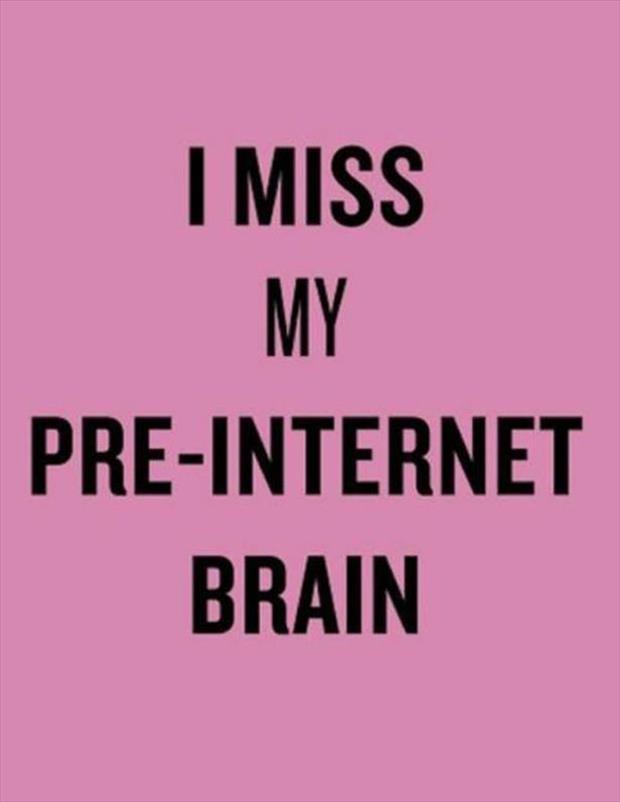 I miss my pre-internet brain