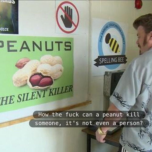 How the fuck can a peanut kill someone, it's not even a person