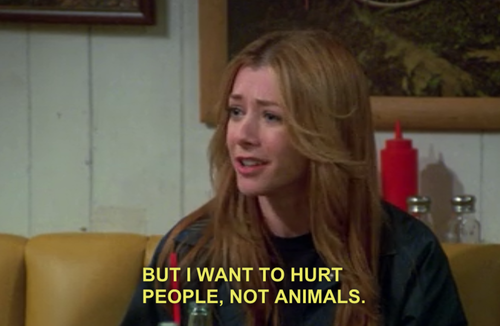 But I want to hurt people, not animals