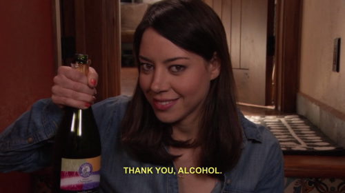 Thank you, alcohol